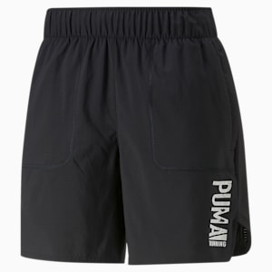PLCD Graphic 7” Men's Running Shorts, Puma Black-Puma Aged Silver