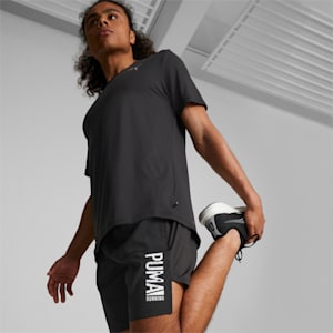 PLCD Graphic 7” Men's Running Shorts, Puma Black-Puma Aged Silver, extralarge