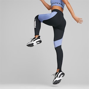 Favourite Logo High Waist 7/8 Training Leggings Women, PUMA Black-Elektro Purple