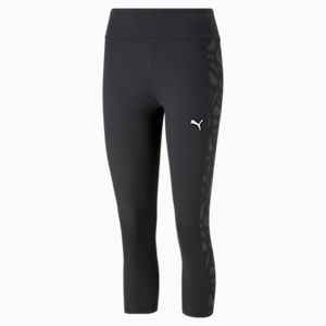 Fav AOP High Waist Women's Tights, PUMA Black-Asphalt, extralarge-IND