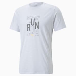 Performance Logo Men's Running T-Shirt, Puma White