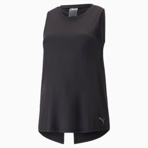 Maternity Relaxed Women's Training Tank Top, Puma Black, extralarge