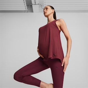 Maternity Women's Relaxed Fit Training Tank Top, Dark Jasper, extralarge-IND