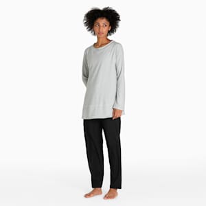 Maternity Bell Sleeve Women's T-Shirt, Light Gray Heather