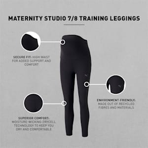 Maternity Studio Women's Training 7/8 Tights, Puma Black, extralarge-IND