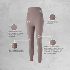 Maternity Studio Women's 7/8 Tights, Dusty Plum Heather