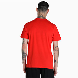 Performance Slogan Men's T-Shirt, Burnt Red, extralarge-IND