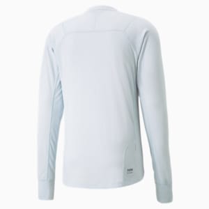 SEASONS Wool Long Sleeve Running Tee Men, Platinum Gray