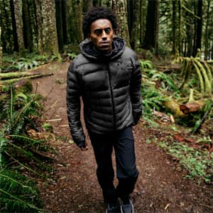 SEASONS Running Men's DOWN JACKET, Puma Black-CASTLEROCK