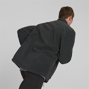 Chamarra Hombre SEASONS Full-Zip Running, PUMA Black Heather-Silver