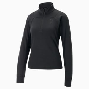 SEASONS Half-Zip Women's Running Pullover, Puma Black