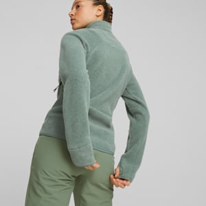 SEASONS Women's Full-Zip Running Fleece, Eucalyptus, extralarge-GBR
