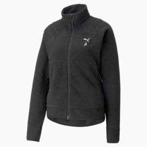 Chamarra Mujer SEASONS Full-Zip Running, PUMA Black Heather-Silver