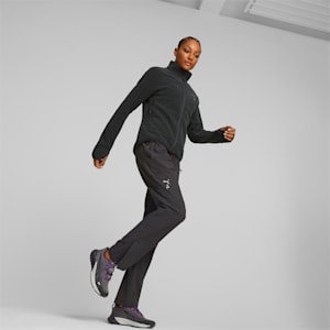 Chamarra Mujer SEASONS Full-Zip Running, PUMA Black Heather-Silver