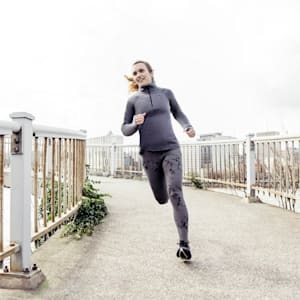 SEASONS Brushed Running Tights Women, Puma Black-CASTLEROCK