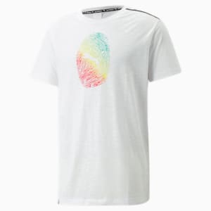 Camiseta de entrenamiento con huella digital PUMA x OUT FOUNDATION Athletics, Puma White