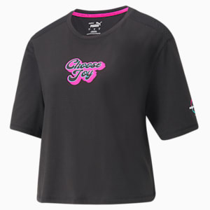 PUMA x BARBELLS FOR BOOBS Women's Training Crop Top, Puma Black
