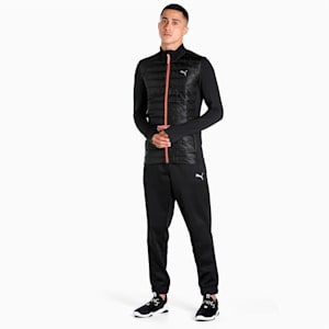 PUMA x one8 Men's Padded Slim Fit Jacket, Puma Black, extralarge-IND