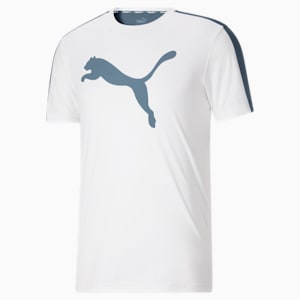 PUMA Fit Logo Men's Training Tee, Puma White