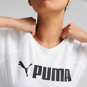 ウィメンズ トレーニング PUMA FIT ロゴ Tシャツ スリーブレス, Puma White