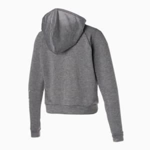 ウィメンズ トレーニング PUMA FIT テックニットフルジップ フーテッド ジャケット, Medium Gray Heather