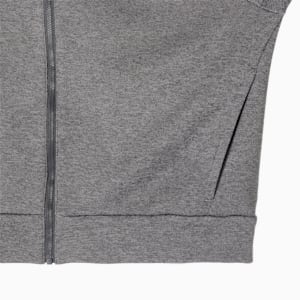 ウィメンズ トレーニング PUMA FIT テックニットフルジップ フーテッド ジャケット, Medium Gray Heather