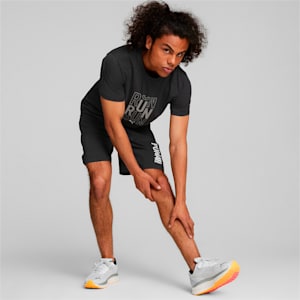 メンズ ランニング ロゴ 半袖 Tシャツ, Puma Black