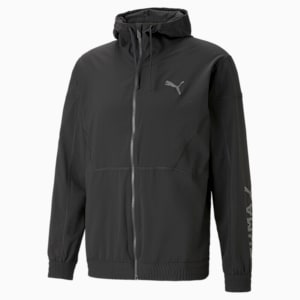 メンズ トレーニング PUMA FIT ウーブン ジャケット, PUMA Black-Cool Dark Gray