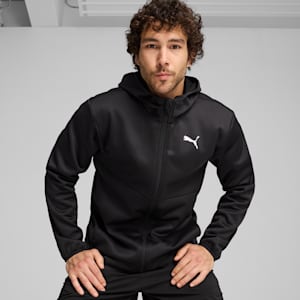 メンズ トレーニング トレインオールデイ パワーフリース フルジップ スウェット フーディ, PUMA Black, extralarge-JPN