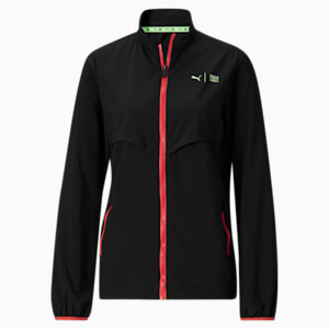 PUMA x FIRST MILE Women's Woven Running Jacket, Puma Black, extralarge