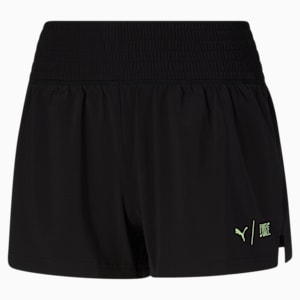 PUMA x FIRST MILE Women's High Waist Woven Running Shorts, Puma Black, extralarge