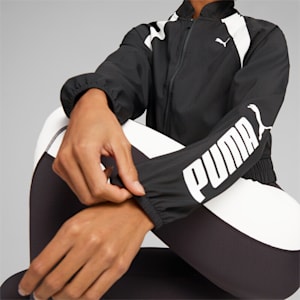 PUMA Fit Woven Fashion Women's Training Jacket, PUMA Black