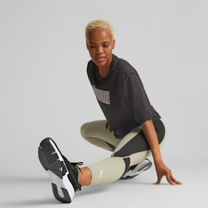 Train Fit Women's High Waist 7/8 Training Leggings, Birch Tree-PUMA Black, extralarge