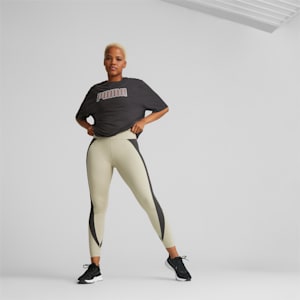 Train Fit Women's High Waist 7/8 Training Leggings, Birch Tree-PUMA Black, extralarge