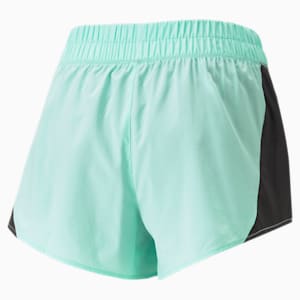 PUMA Fit Fashion Flow Women's Training Shorts, Electric Peppermint-PUMA Black, extralarge