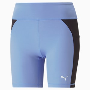 Train Fit Women's Tight Training Shorts, Elektro Purple-PUMA Black