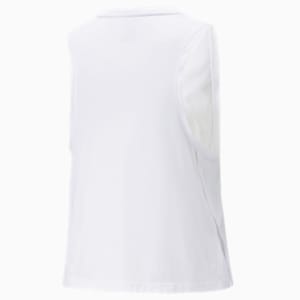 Camiseta sin mangas de entrenamiento PUMA Fit Tri-blend para mujer, PUMA White