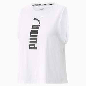 Camiseta sin mangas de entrenamiento PUMA Fit Tri-blend para mujer, PUMA White