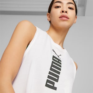 Camiseta sin mangas de entrenamiento PUMA Fit Tri-blend para mujer, PUMA White