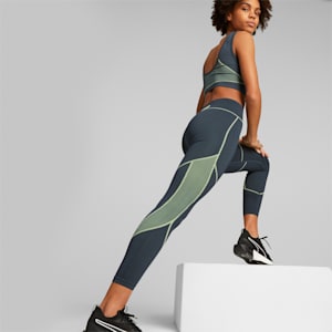 FormKnit Seamless Training Leggings Women, Dark Night-Fizzy Lime