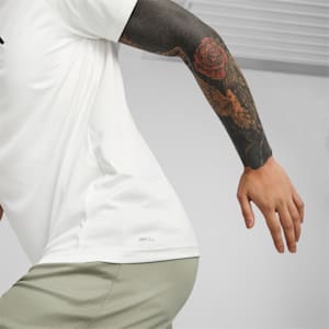 PUMA Fit Logo Graphic Men's Training Tee, PUMA White
