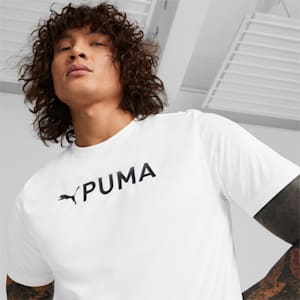 PUMA Fit Logo Graphic Men's Training Tee, PUMA White