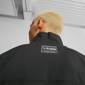 PUMA FIT Woven Men's Jacket, PUMA Black-Fizzy Lime