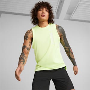 Camiseta de entrenamiento sin mangas PUMA Fit Ultrabreathe para hombre, Fast Yellow