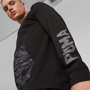 Train Concept Printed Men's Training Hoodie, PUMA Black