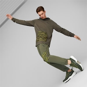 Train Concept Knit Men's Regular Fit Training Joggers, Green Moss, extralarge-IND