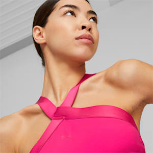 Flawless Sculpt Longline Women's Training Sports Bra, Orchid Shadow