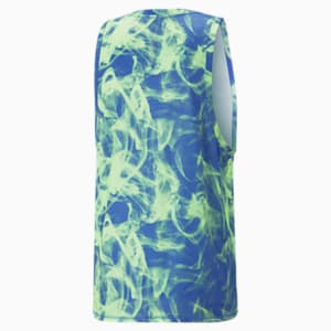 Run Favourite Printed Running Singlet Men, Royal Sapphire-AOP