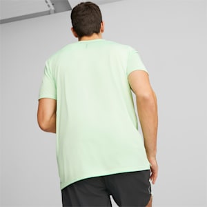 Run Favourite Heather Men's Running Tee, Light Mint
