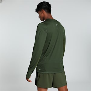 RUN FAVOURITE Long Sleeve Men's Running Tee, Dark Olive, extralarge-IND